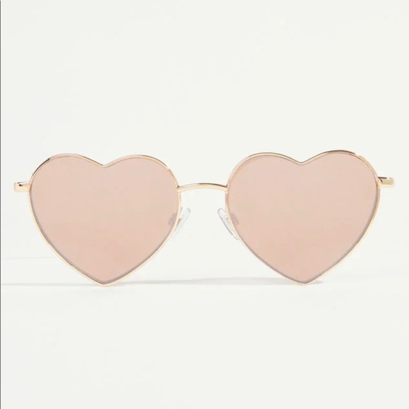 Retro Heart-Shaped Frame Reflective Lens Sunglasses. - Picture 2 of 3